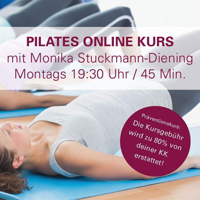Pilates Online Kurs - Montags 19:30 Uhr